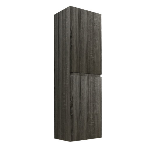 [45883] Wall hung tall boy Size: 400L*1350H*300Dmm Wood grain pvc filmed DG