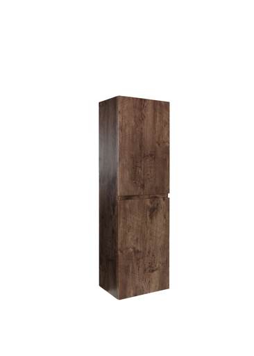 [45881] Wall hung tall boy Size: 400L*1350H*300Dmm Wood grain pvc filmed DO