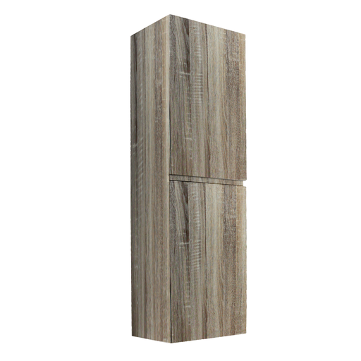 [45882] Wall hung tall boy Size: 400L*1350H*300Dmm Wood grain pvc filmed WO