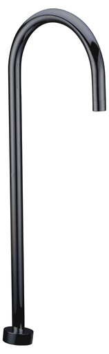 [43898] Yale  Round Floor-mounted Bath Spout (Matt Black)