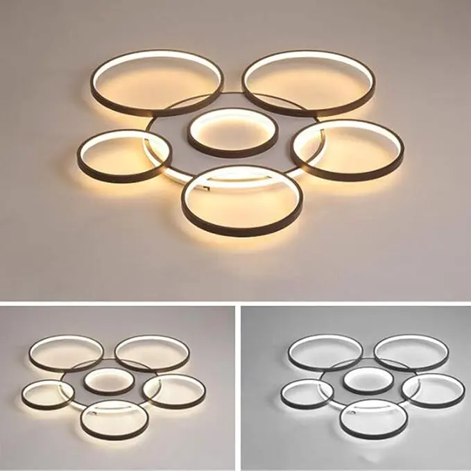 Lampada da soffitto con cerchi