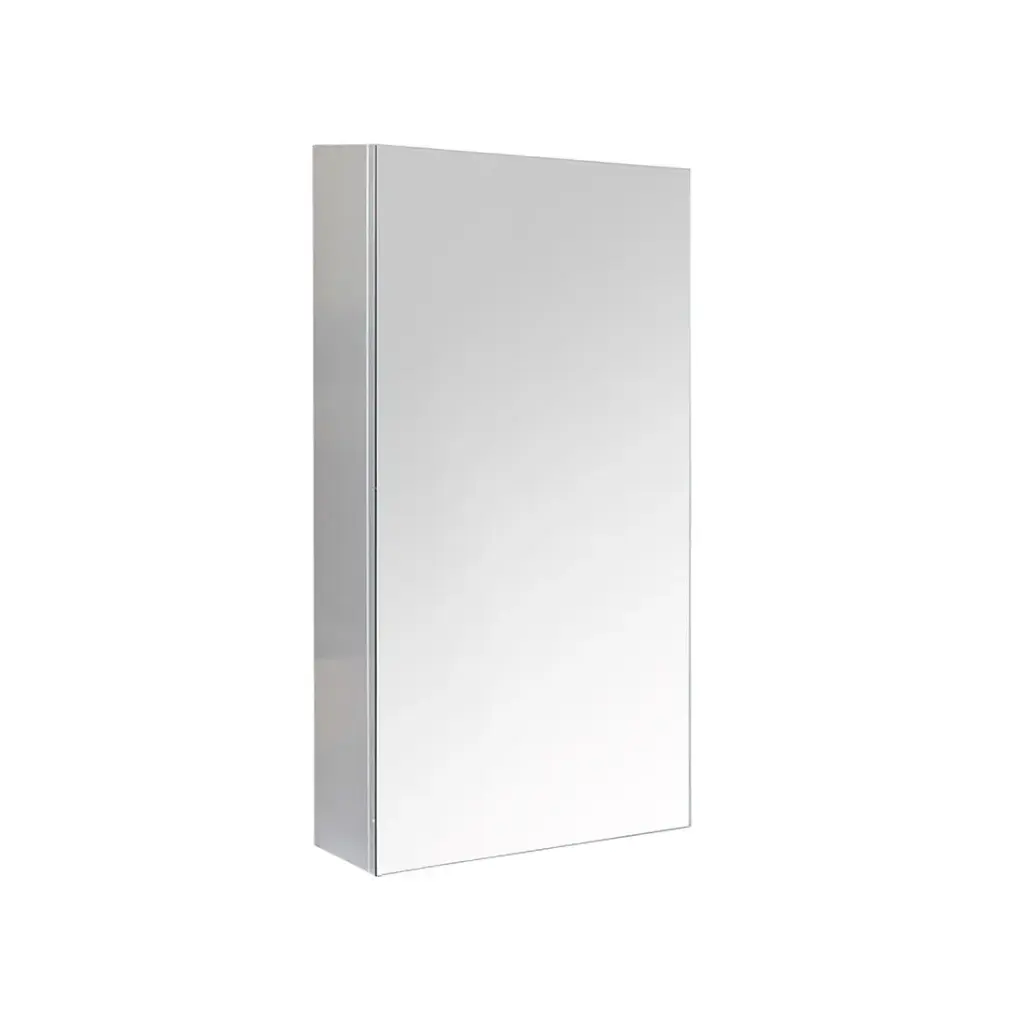 350mm Gloss White MDF 1 Door Left Hand Side Pencil Edge Shaving Cabinet